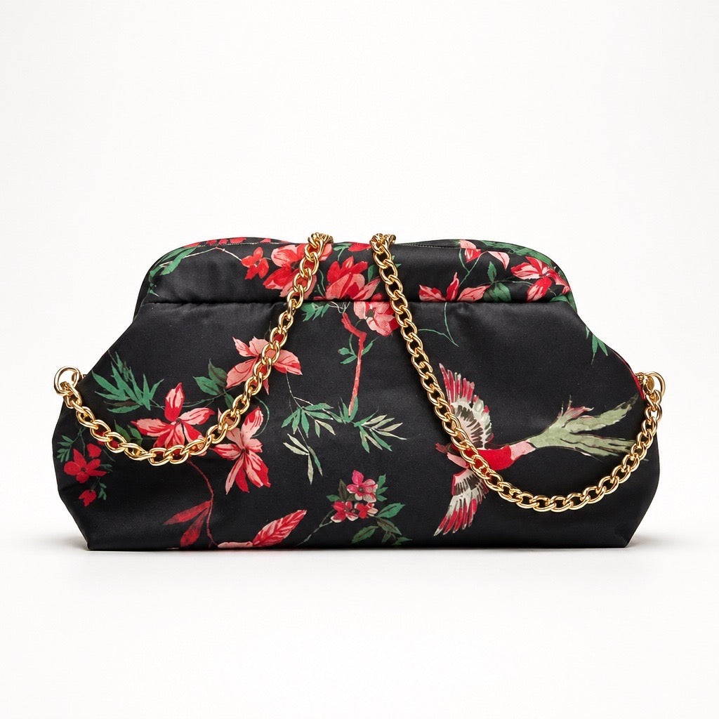 Nara Bag negro flores