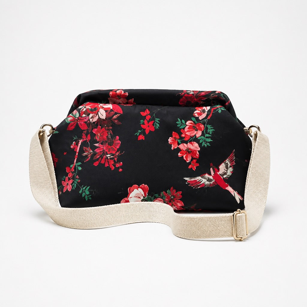Nara Bag negro flores